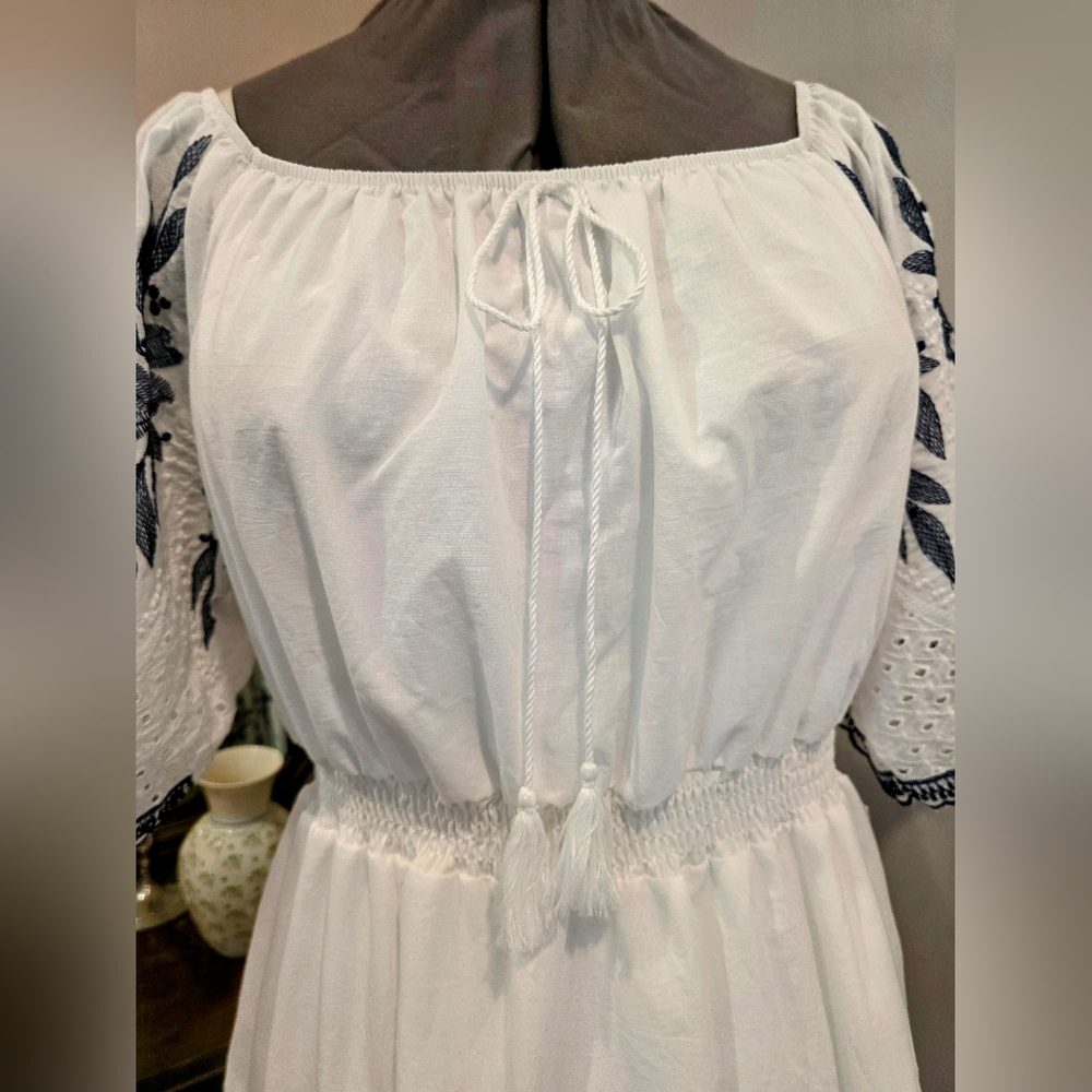 NWT 3X Embroidered Cotton Dress - Picture 4 of 8